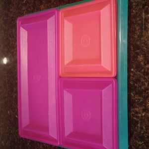 Vintage Tupperware Colorful 7 Piece Set